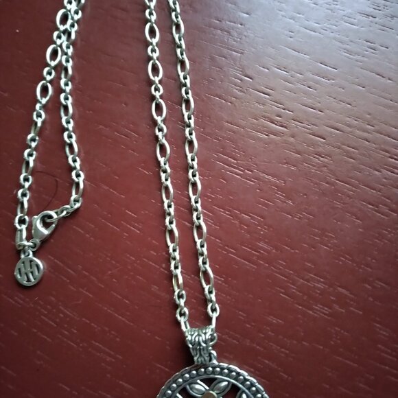 John Hardy 18k Gold and Silver Medallion Necklace - Picture 6 of 7